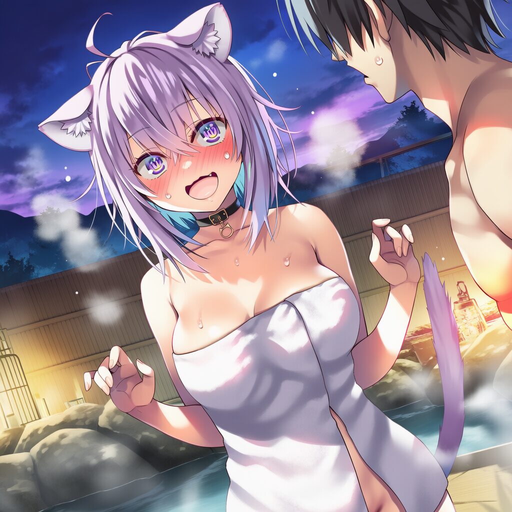 イラスト投稿 - 猫又おかゆ