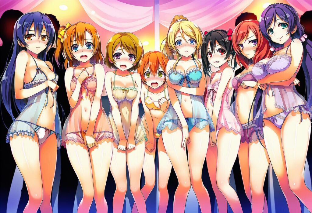 イラスト投稿 - μ'sの乱交パーティー