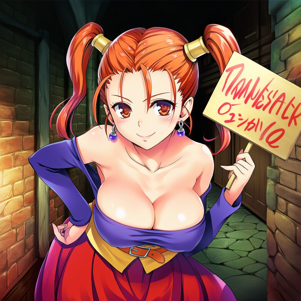 イラスト投稿 - ドラクエ8のゼシカのぱふぱふ屋さん