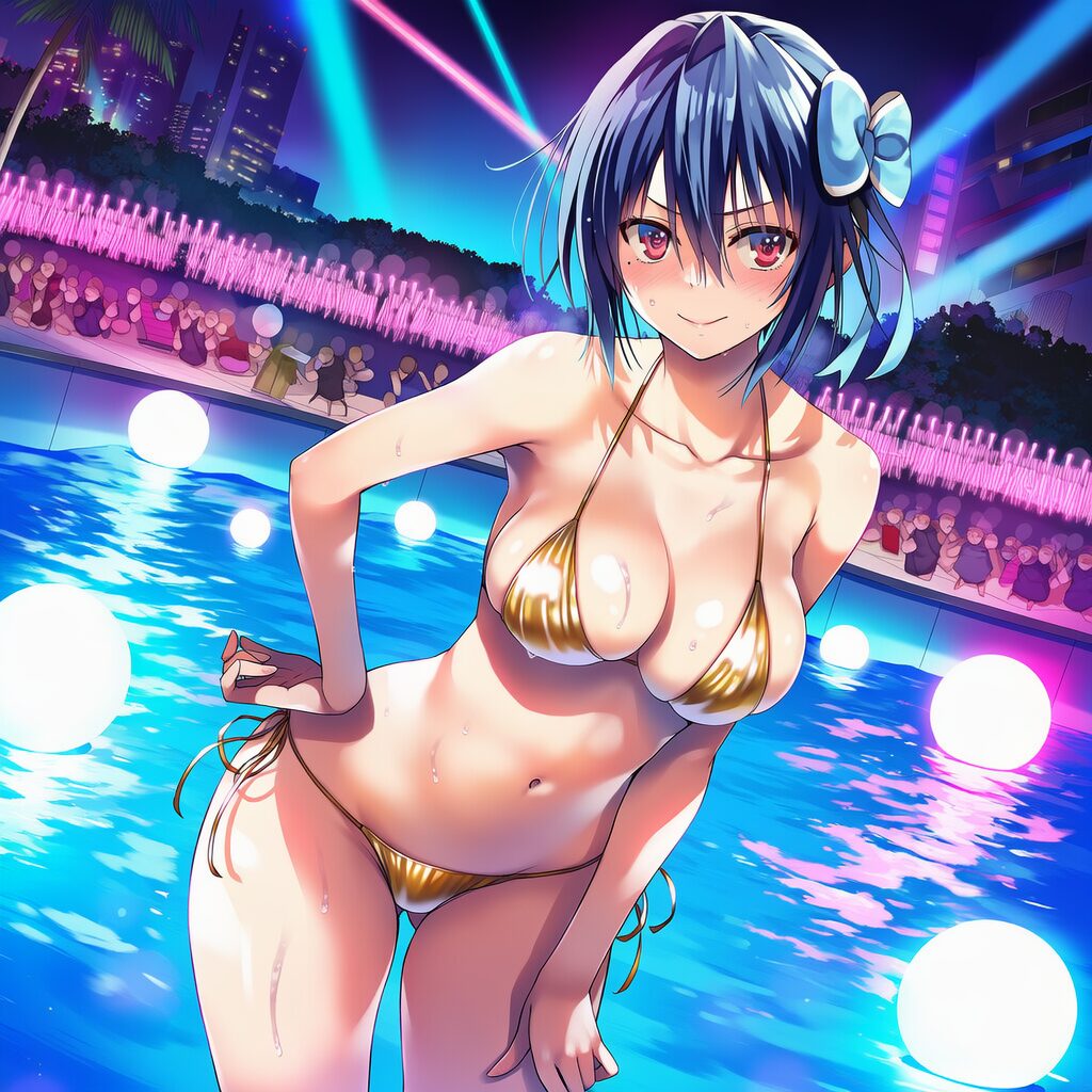 イラスト投稿 - 金色ビキニ