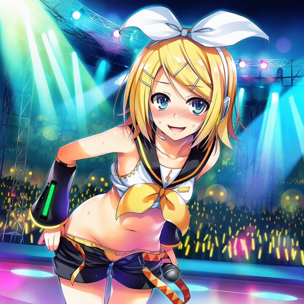 イラスト投稿 - 鏡音リンのストリップLIVE！