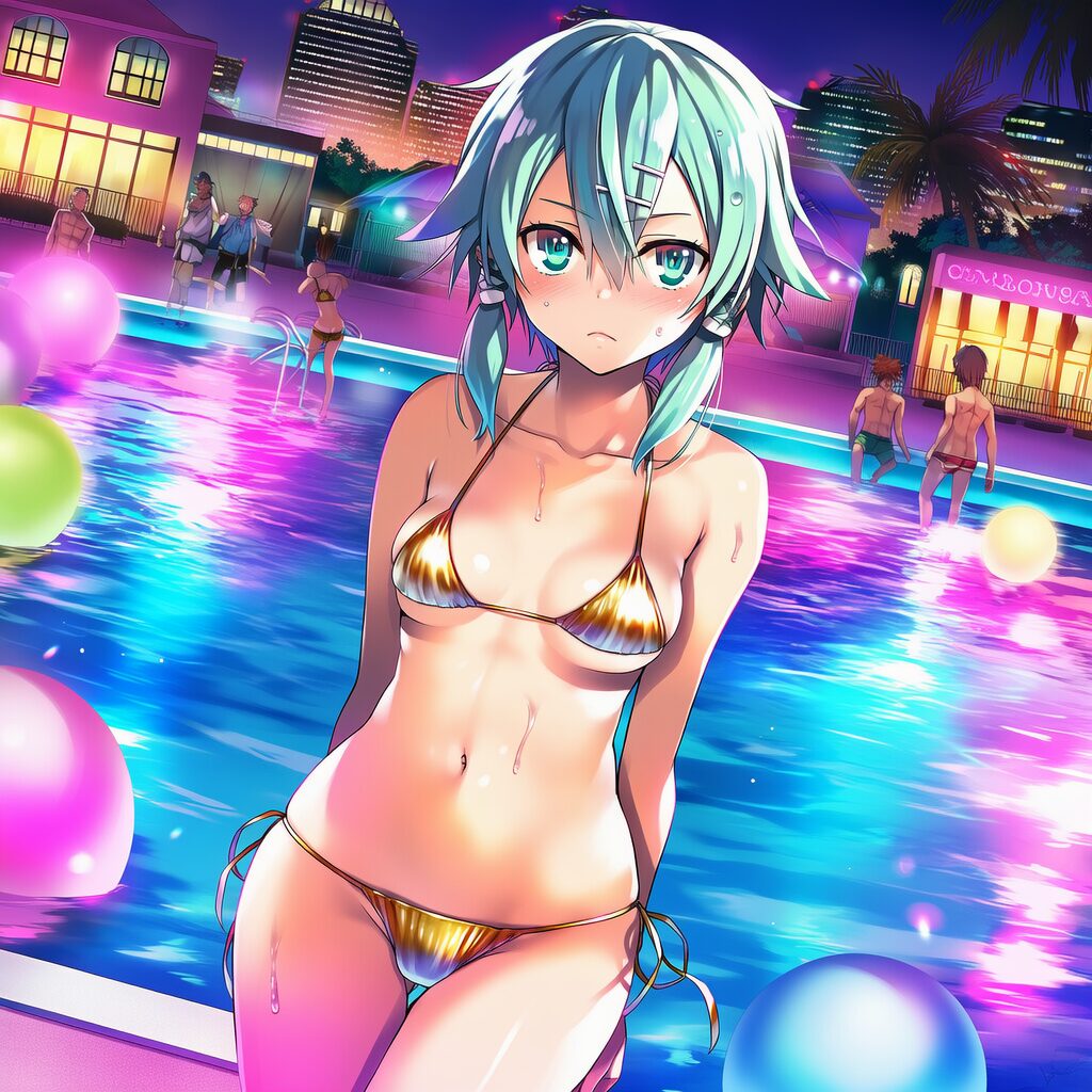 イラスト投稿 - 金色ビキニ