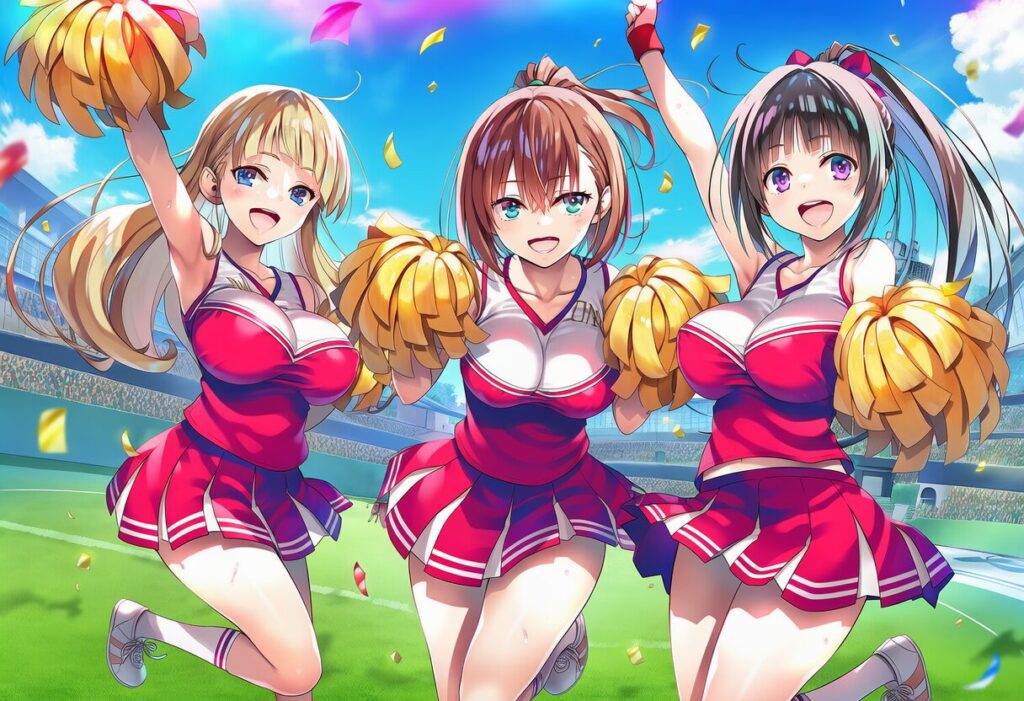 イラスト投稿 - チアガールイラスト