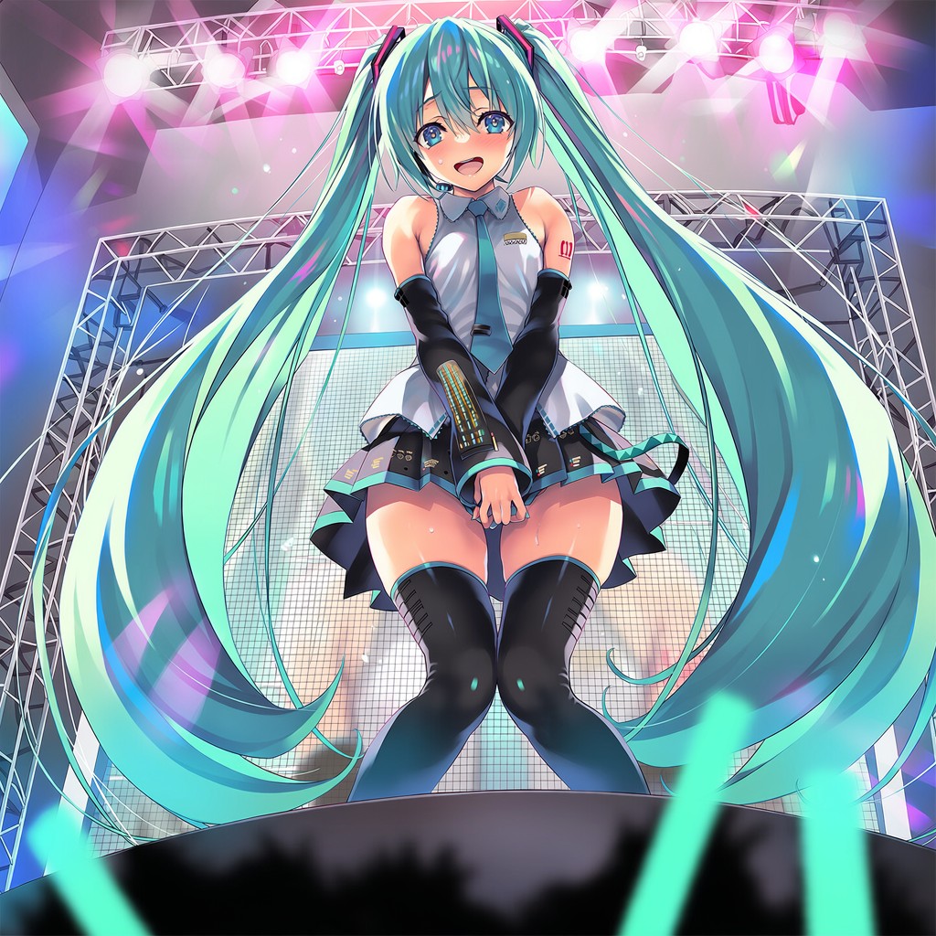 イラスト投稿 - 初音ミクのノーパンライブ